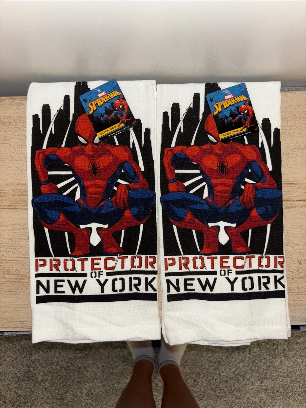 2 Spider-Man Kitchen Towels 💙❤️